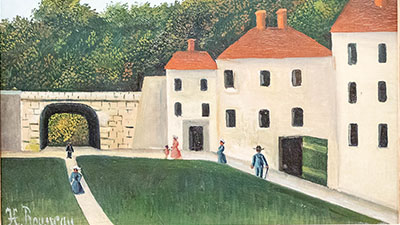 Henri Rousseau dit le Douanier- Promeneurs dans un parc (1900- 1910 ) Huile sur toile 